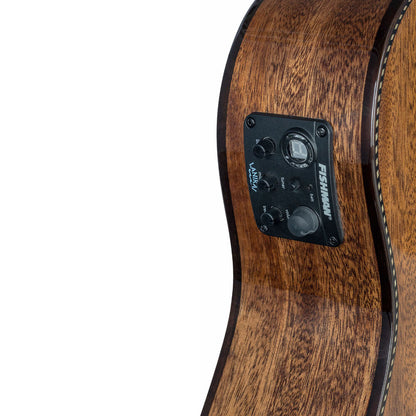 Lanikai Mahogany Series All Solid Baritone Acoustic Electric Ukulele in Natural Gloss Finish
