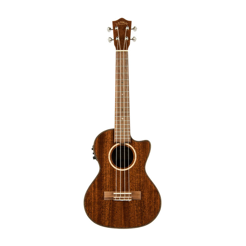 Lanikai Mahogany Series All Solid Tenor Acoustic Electric Ukulele in Natural Gloss Finish