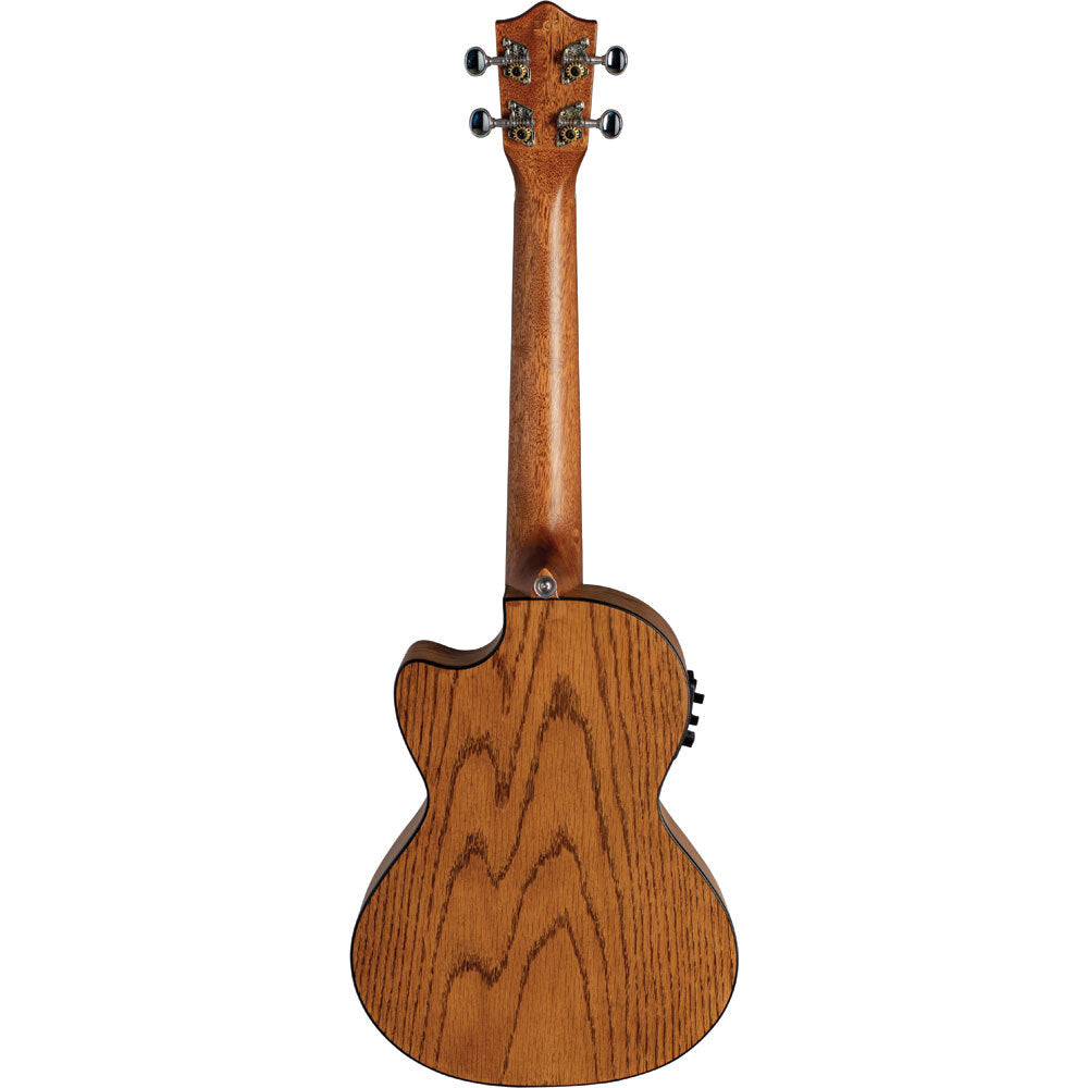 Lanikai Oak Series Tenor Acoustic Electric Ukulele in Natural Satin Finish