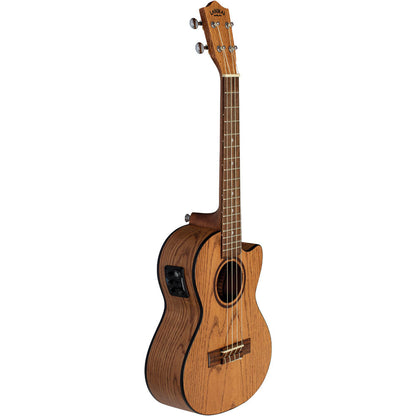 Lanikai Oak Series Tenor Acoustic Electric Ukulele in Natural Satin Finish