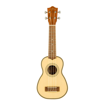 Lanikai Solid Spruce Top Series Soprano Ukulele in Natural Satin Finish