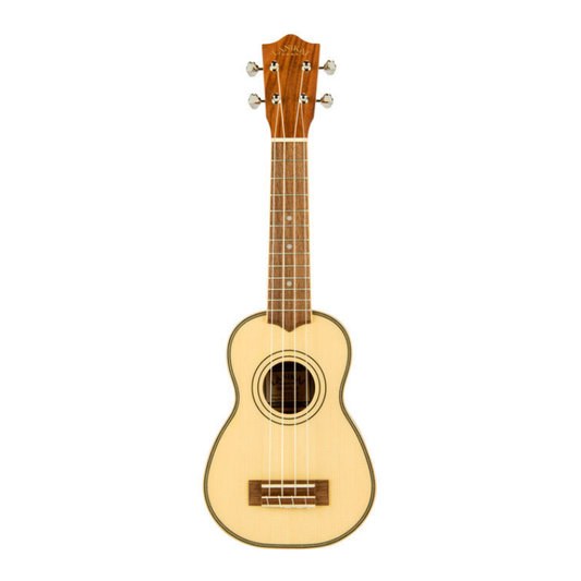 Lanikai Solid Spruce Top Series Soprano Ukulele in Natural Satin Finish
