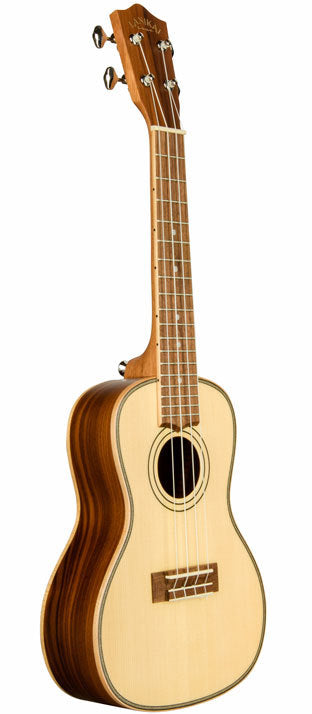 Lanikai Solid Spruce Top Series Concert Ukulele in Natural Satin Finish
