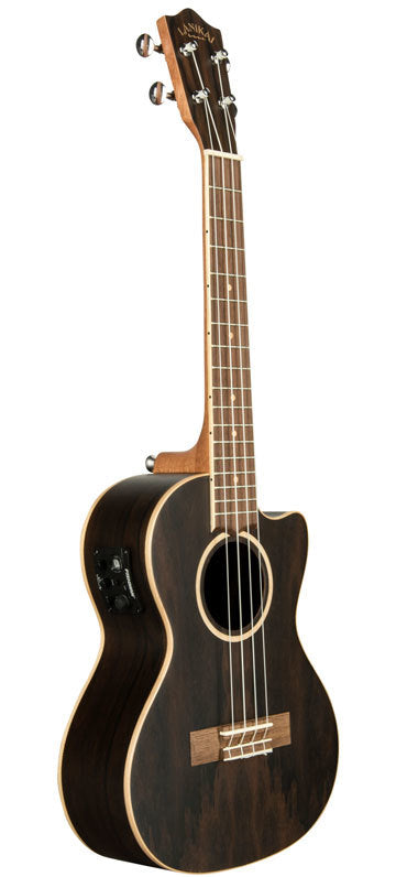 Lanikai Ziricote Series Tenor Acoustic Electric Ukulele in Natural Satin Finish