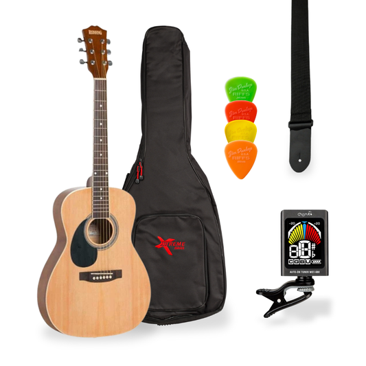 Southside Pack: Redding RED34LH 3/4-Sized Left-Handed Steel-String Acoustic Guitar in Natural Finish