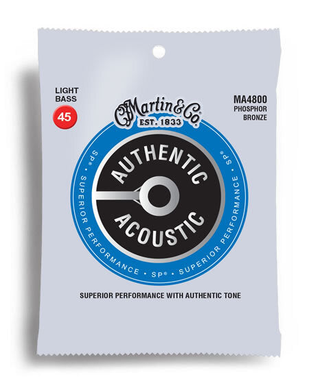Martin MA4800 Authentic Acoustic Bass SP Light Gauge String Set (45-100)