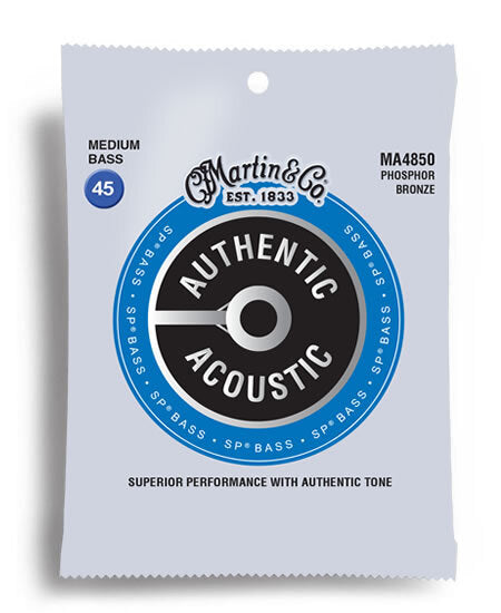 Martin MA4850 Authentic Acoustic Bass SP Medium Gauge String Set (45-105)
