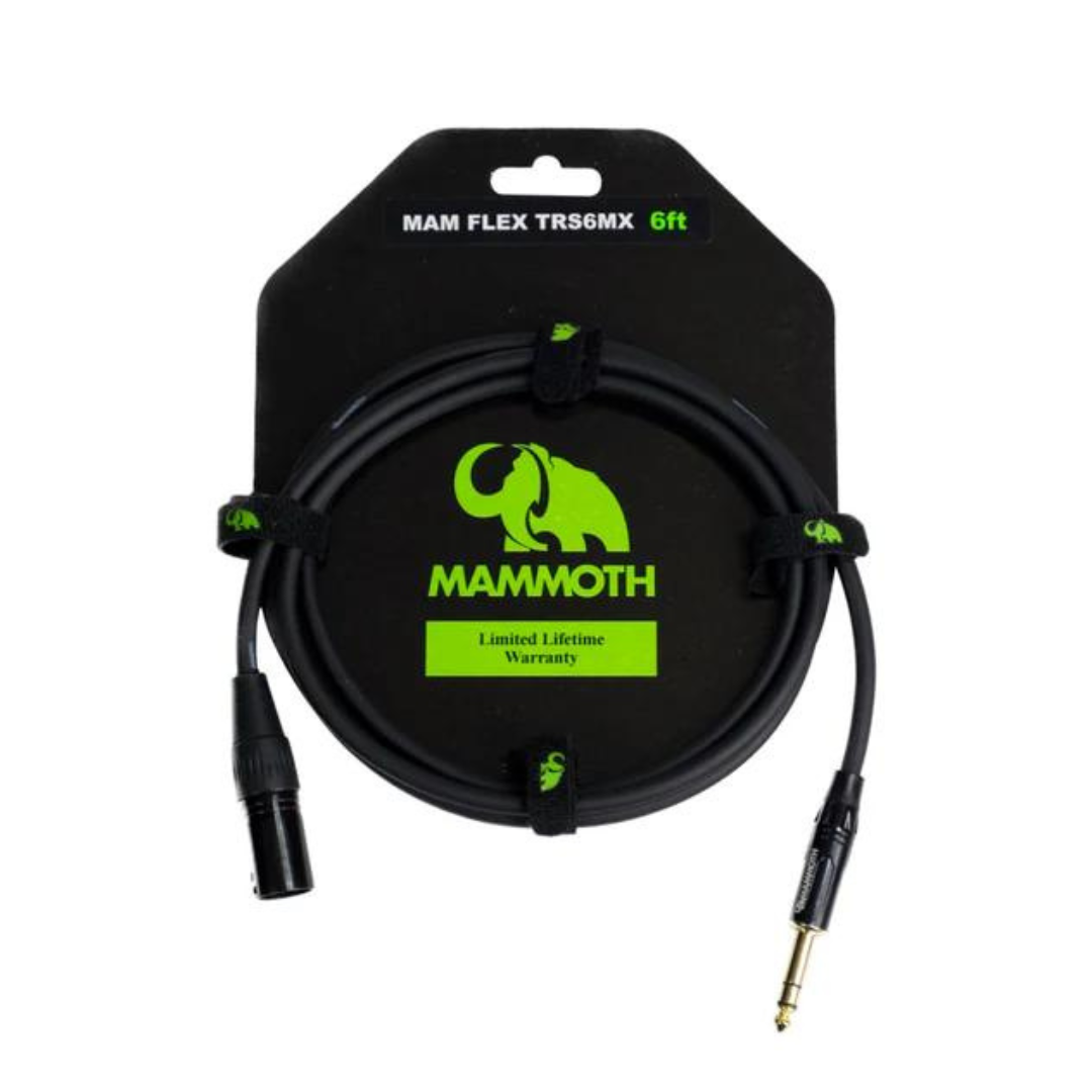 Mammoth Mam Flex XLR to TRS Cable (Assorted Sizes)