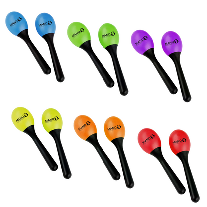 Mano Percussion Egg Maracas (Assorted Colours)