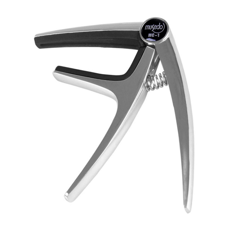 Musedo MC-1 Acoustic or Electric Guitar Capo in Silver Finish