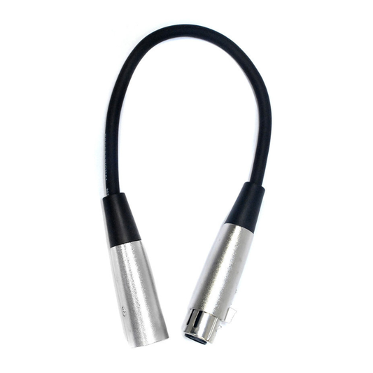 Leem 1ft Microphone Cable (XLR Male - XLR Female)