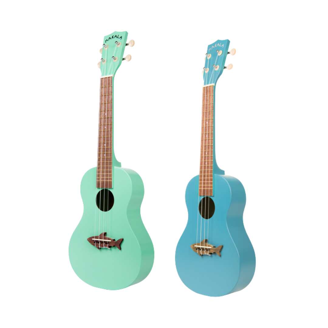 Makala Concert Shark Ukulele (Assorted Colours)