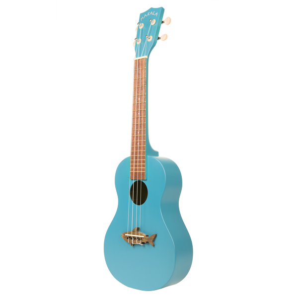 Makala Concert Shark Ukulele in MK-CS/BLU Blue
