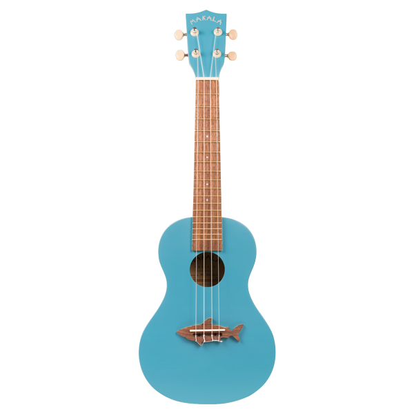 Makala Concert Shark Ukulele in MK-CS/BLU Blue
