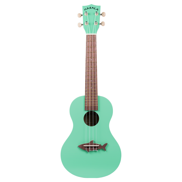 Makala Concert Shark Ukulele in MK-CS/GRN Green