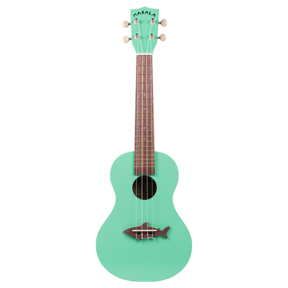 Makala Concert Shark Ukulele in MK-CS/GRN Green