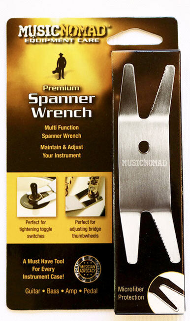 Music Nomad MN224 Premium Spanner Wrench with Microfiber Suede Backing