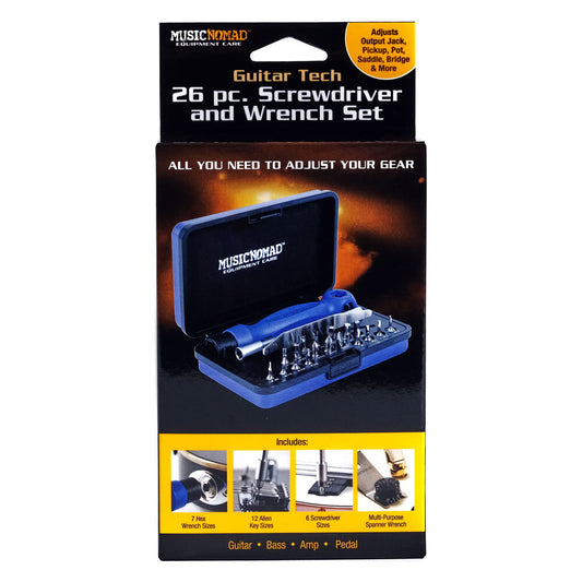 Music Nomad MN229 Premium Guitar Tech Screwdriver & Wrench Set