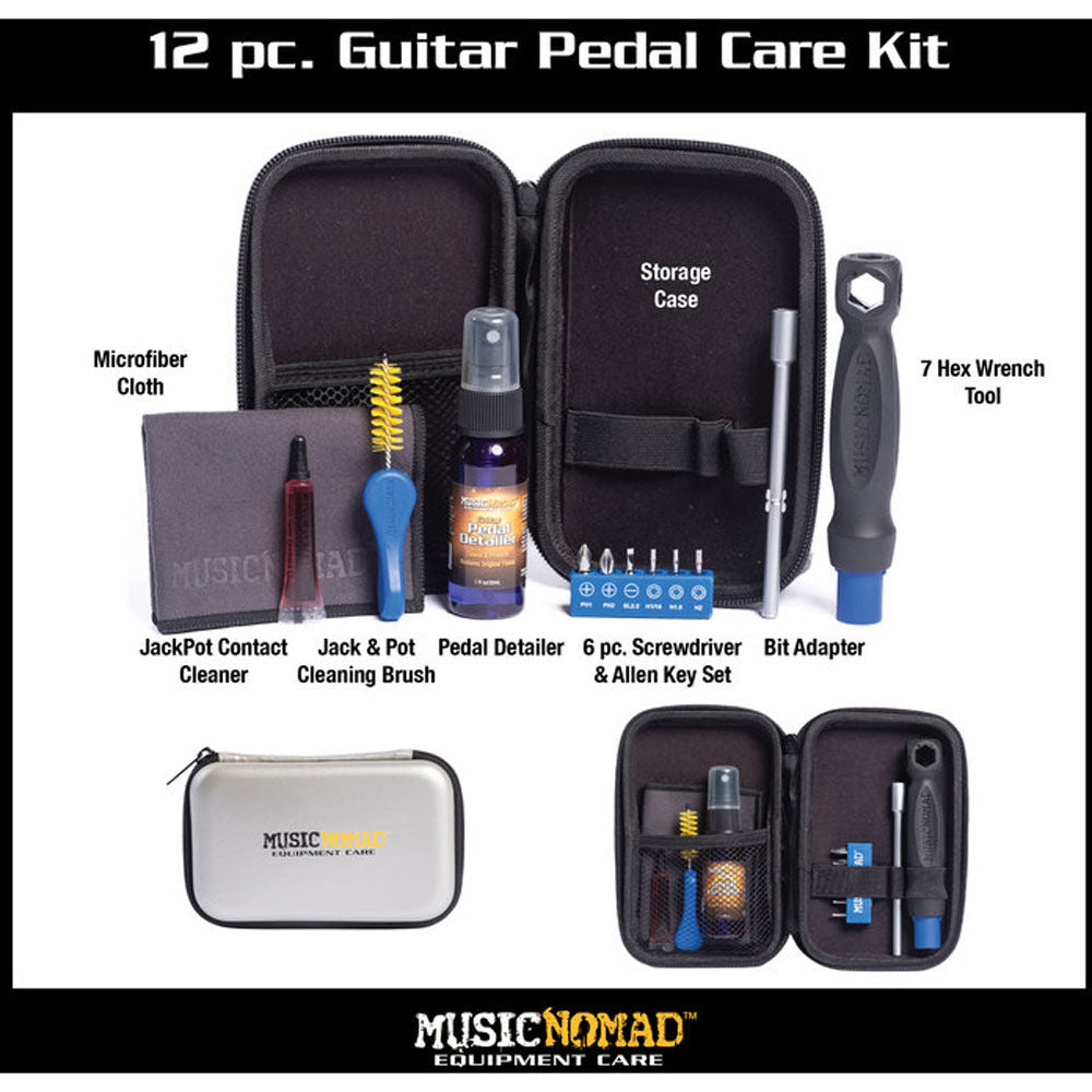 Music Nomad MN286 Pedal Care Kit for Guitar & Bass (12-Pce)