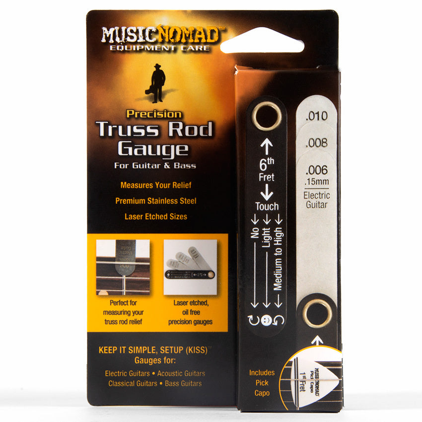Music Nomad MN600 Precision Truss Rod Gauge with Pick Capo
