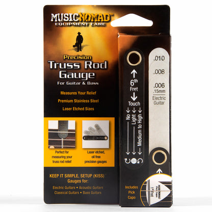Music Nomad MN600 Precision Truss Rod Gauge with Pick Capo