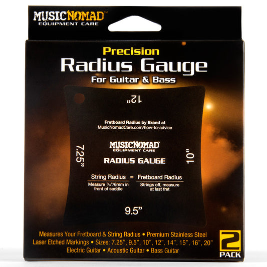Music Nomad MN603 Precision Radius Gauge Set (2-Pce)