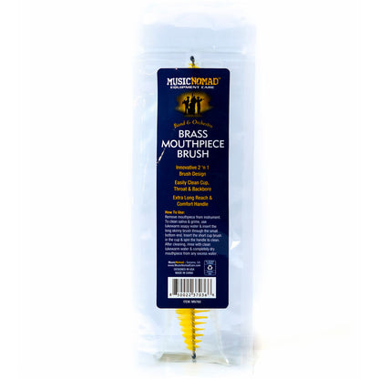 Music Nomad 2 'n 1 Mouthpiece & Cup Brush for Brass Instruments