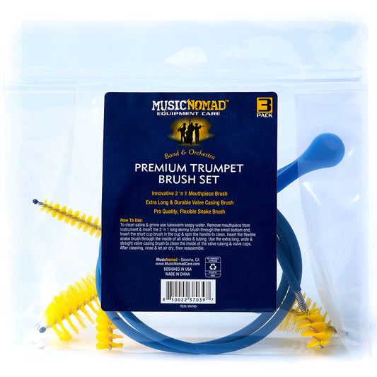 Music Nomad Premium Trumpet Brush Set - 3 Pce
