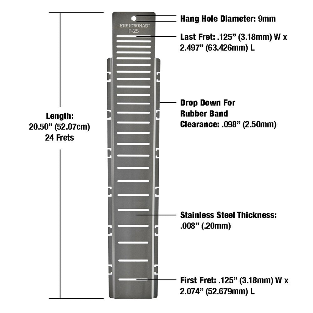 Music Nomad MN802 "Fret Shield" Fretboard Protector Guard for 25" Guitar Fret Scale