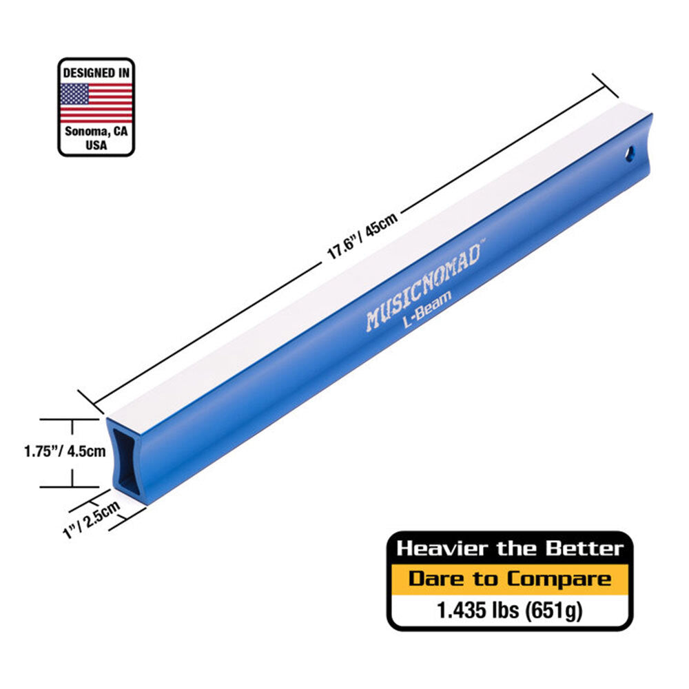 Music Nomad MN811 "Fret Leveler" Leveling (L-Beam) 17.6" (45cm) for Acoustic and Electric Guitars