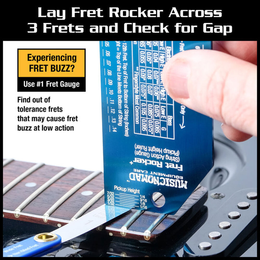 Music Nomad MN870 Precision Fret Rocker+ and Fret Gauge Kit