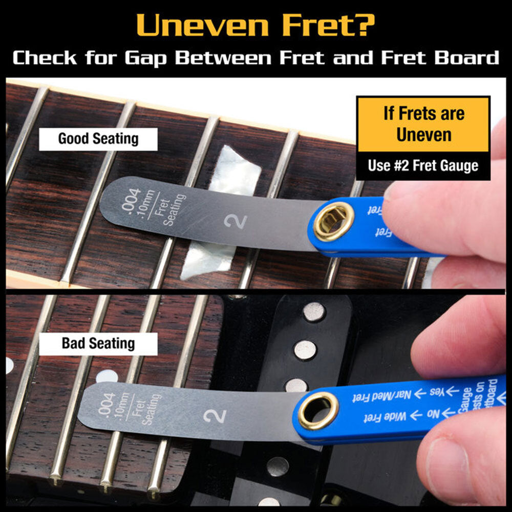 Music Nomad MN870 Precision Fret Rocker+ and Fret Gauge Kit