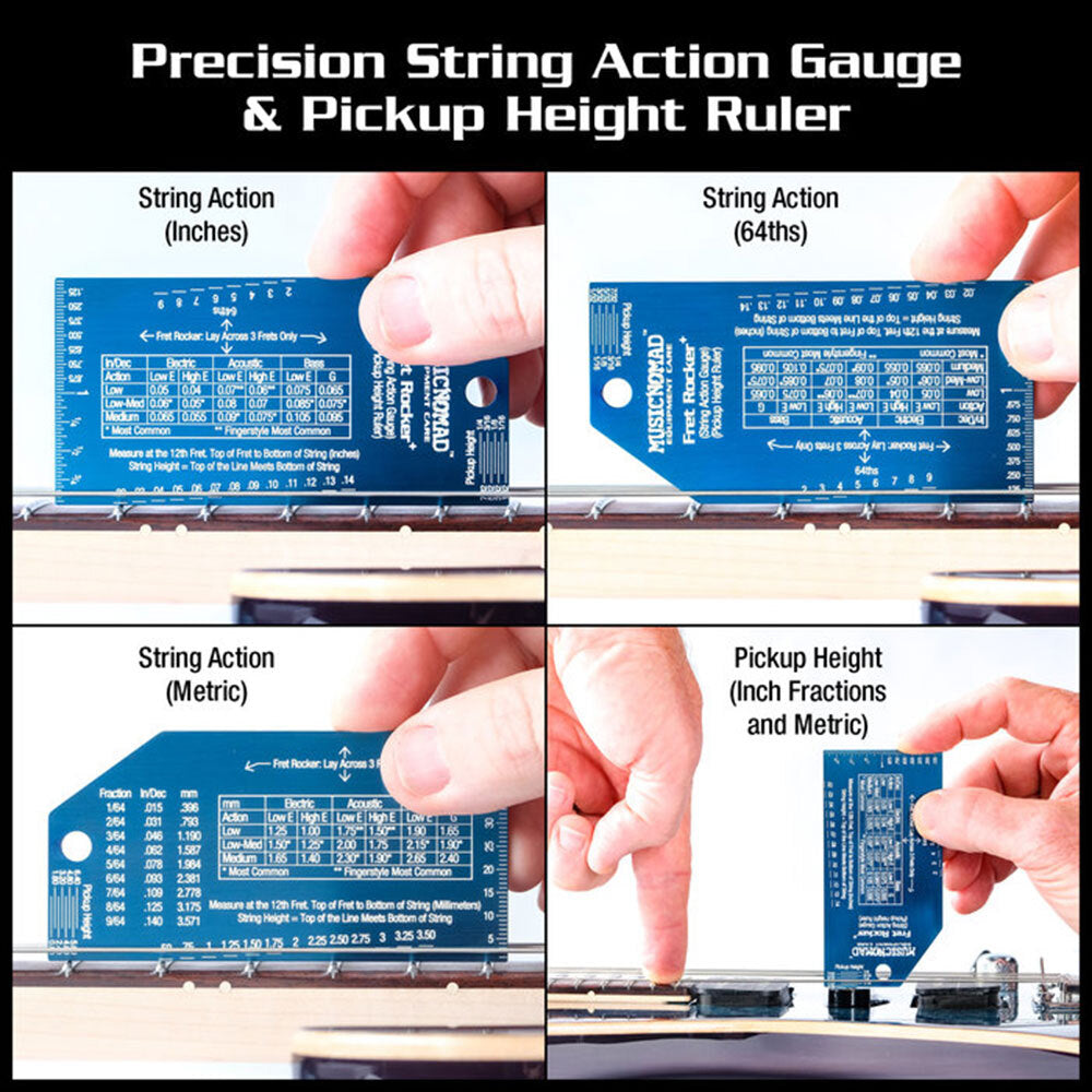 Music Nomad MN870 Precision Fret Rocker+ and Fret Gauge Kit