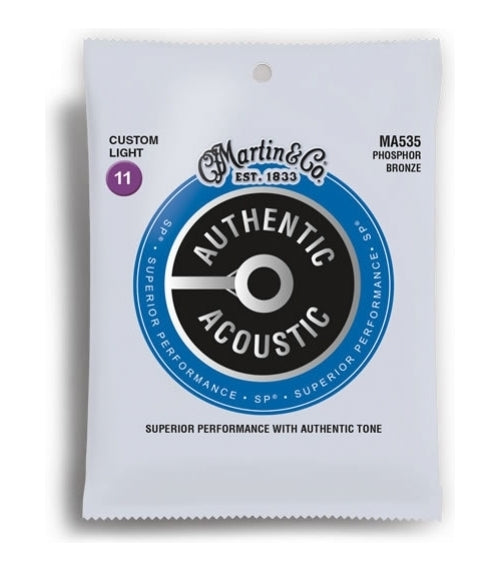 Martin MA535 Phosphor Bronze Light Acoustic Guitar Strings (11-52)