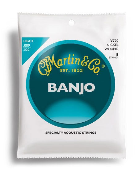 Martin MV700 Vega Banjo Light Gauge 5-String Set