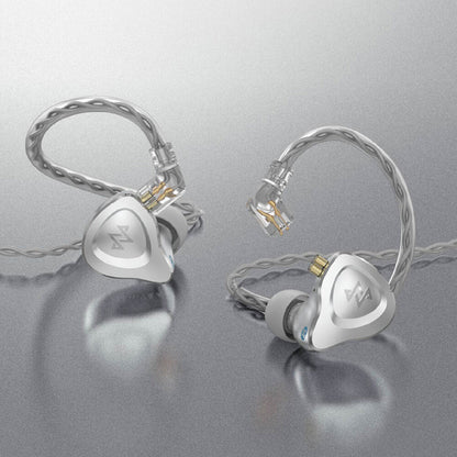 NF ACOUS NM25 Professional Series Full Metal In-Ear Monitor Earphones in Silver
