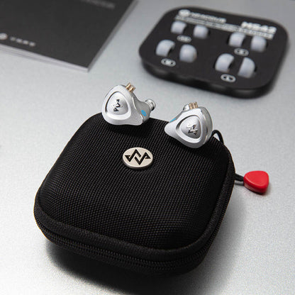NF ACOUS NM25 Professional Series Full Metal In-Ear Monitor Earphones in Silver