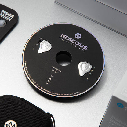 NF ACOUS NM25 Professional Series Full Metal In-Ear Monitor Earphones in Silver
