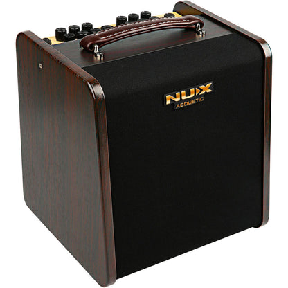 NUX NXAC80 Stageman II Charge, 80W Battery Powered Acoustic Guitar Amplifier with Digital FX