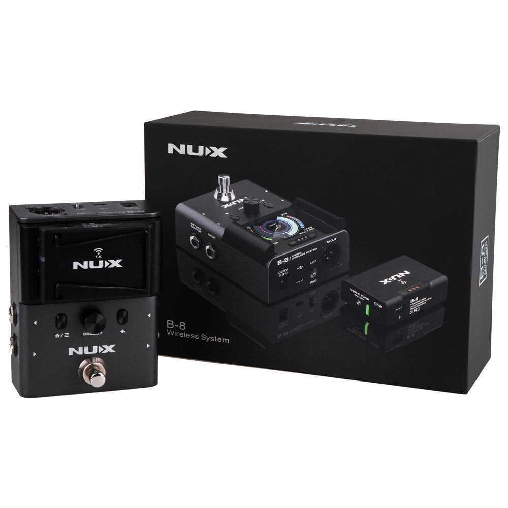 NUX NXB8 B-8 Professional Instrument Digital Wireless System with Pedal Receiver