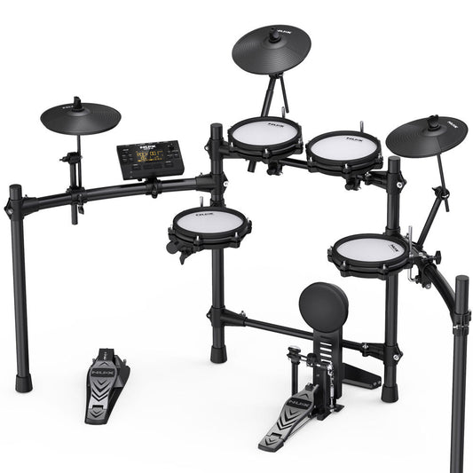 NUX NXDM210 DM210 Portable 8-Piece Electronic Drum Kit with All Mesh Heads