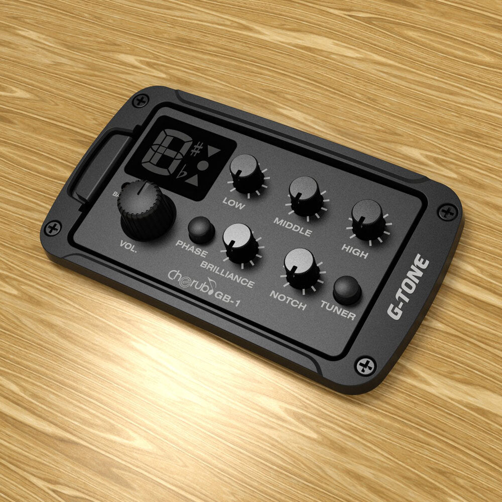 Cherub GB-1 Acoustic Guitar Preamp System with Onboard Tuner & Piezo Pickup