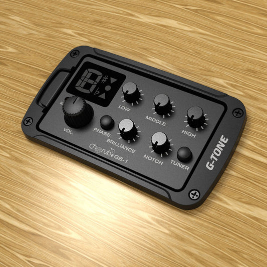 Cherub GB-1 Acoustic Guitar Preamp System with Onboard Tuner & Piezo Pickup