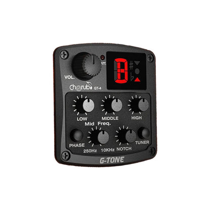 Cherub GT-4 Acoustic Guitar Preamp System with Onboard Tuner & Piezo Pickup