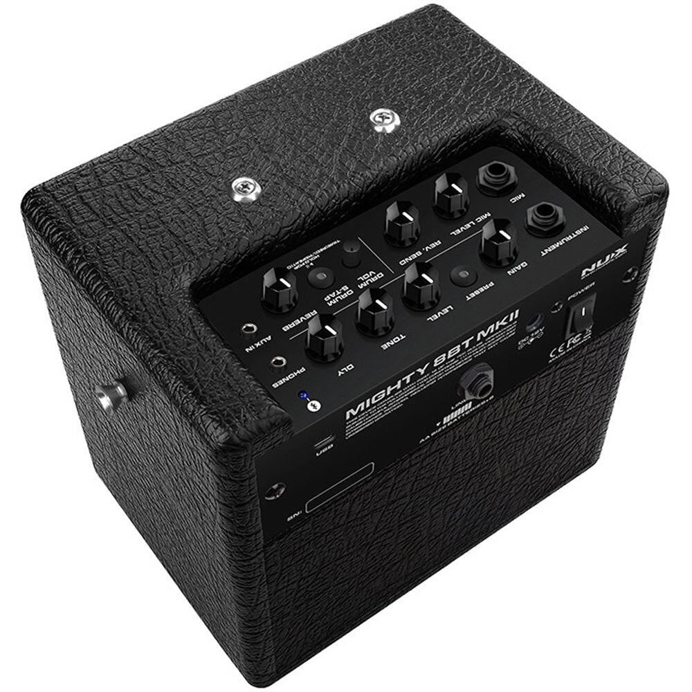 NUX NXMIGHTY8BTII Mighty 8BT MKII Portable Digital 8W Guitar Amplifier with Bluetooth, IR & Effects