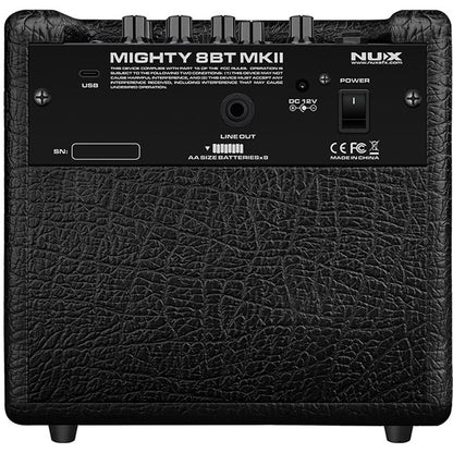 NUX NXMIGHTY8BTII Mighty 8BT MKII Portable Digital 8W Guitar Amplifier with Bluetooth, IR & Effects