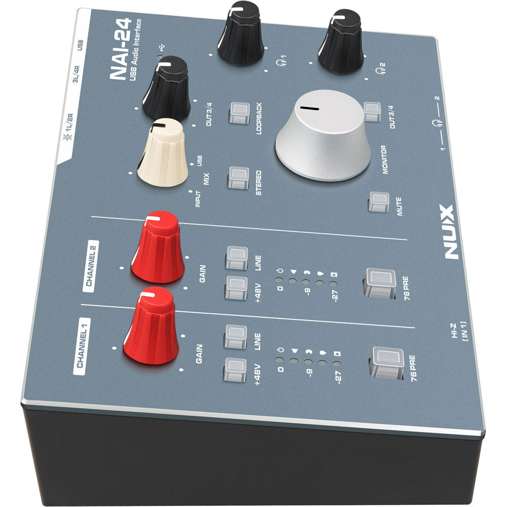NUX NXNAI24 NAI-24 Professional 2x4, 32-Bit/192kHz USB Audio Interface