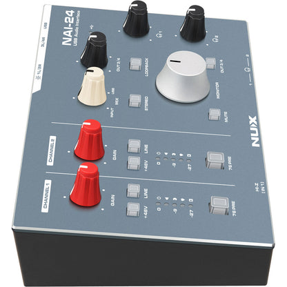 NUX NXNAI24 NAI-24 Professional 2x4, 32-Bit/192kHz USB Audio Interface