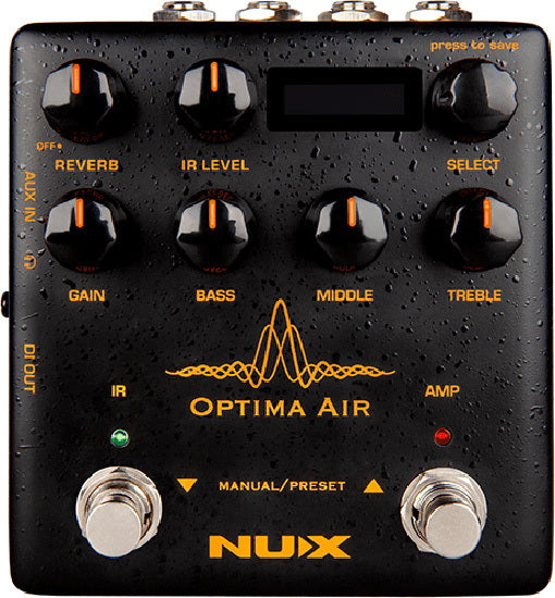 NUX NXNAI5OPTIMA Verdugo Series Optima Air Acoustic Simulator & IR Loader Pedal