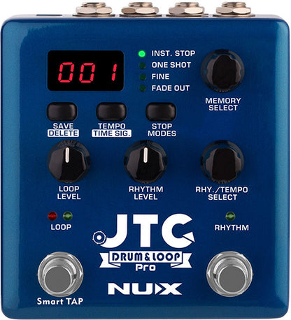 NUX NXNDL5 Verdugo Series JTC Drum & Loop Pro Dual Switch Looper Pedal
